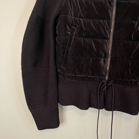 Athleta Women's Hanover Velvet Merino Wool Blend Hybrid Jacket Black Medium NWT - Picture 4 of 11